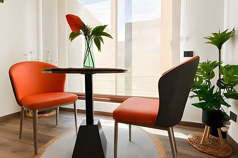 Cozy Design Studio w/ AC & Smart Lock