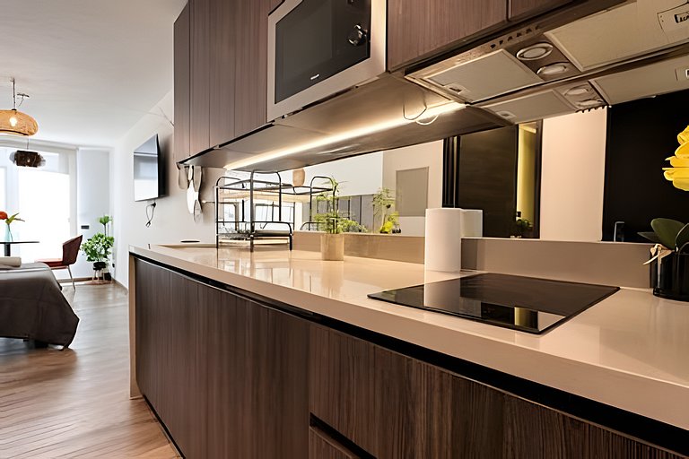 Cozy Design Studio w/ AC & Smart Lock