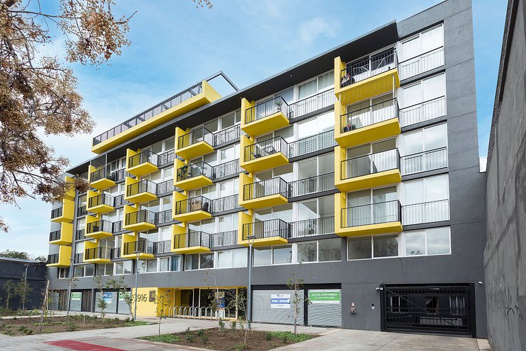 Modern 1BR | A/C | Near Metro & Quinta Normal