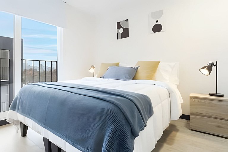 Modern 1BR | A/C | Near Metro & Quinta Normal