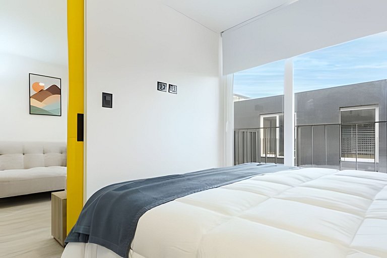 Modern 1BR | A/C | Near Metro & Quinta Normal
