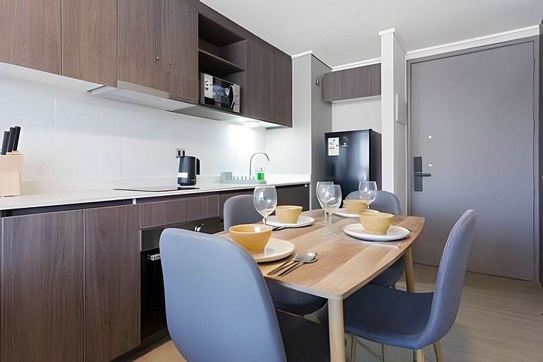 Santiago Centro | Pool, Laundry & 1BR